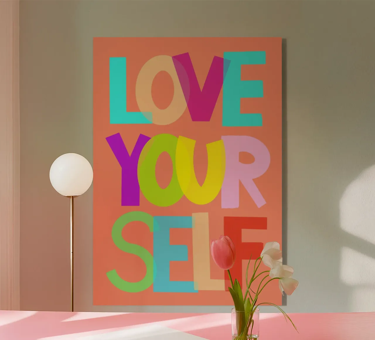Love yourself plexiglass da Art House