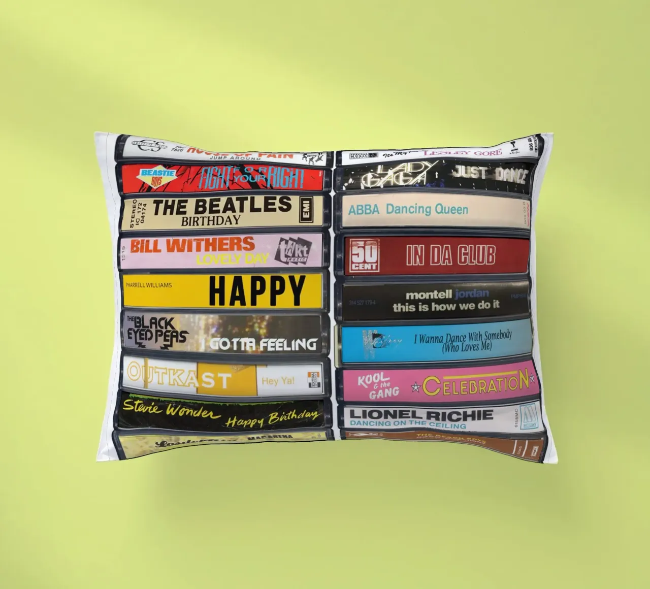 Stampa musicale di compleanno cuscino da MrMustardPrints