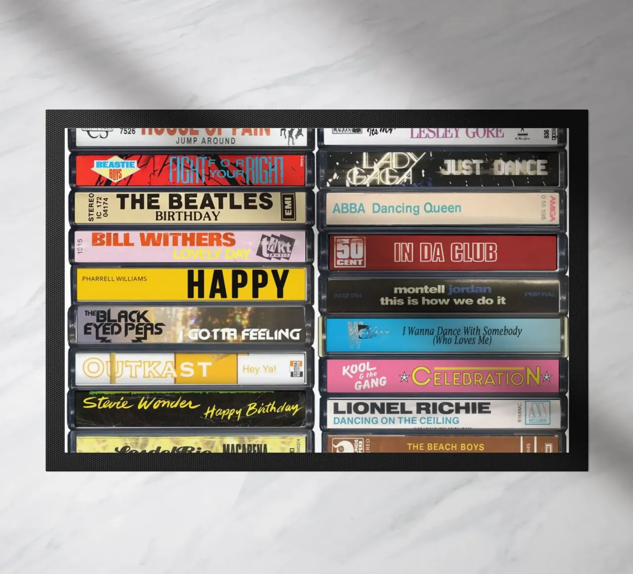 Stampa musicale di compleanno zerbino da MrMustardPrints