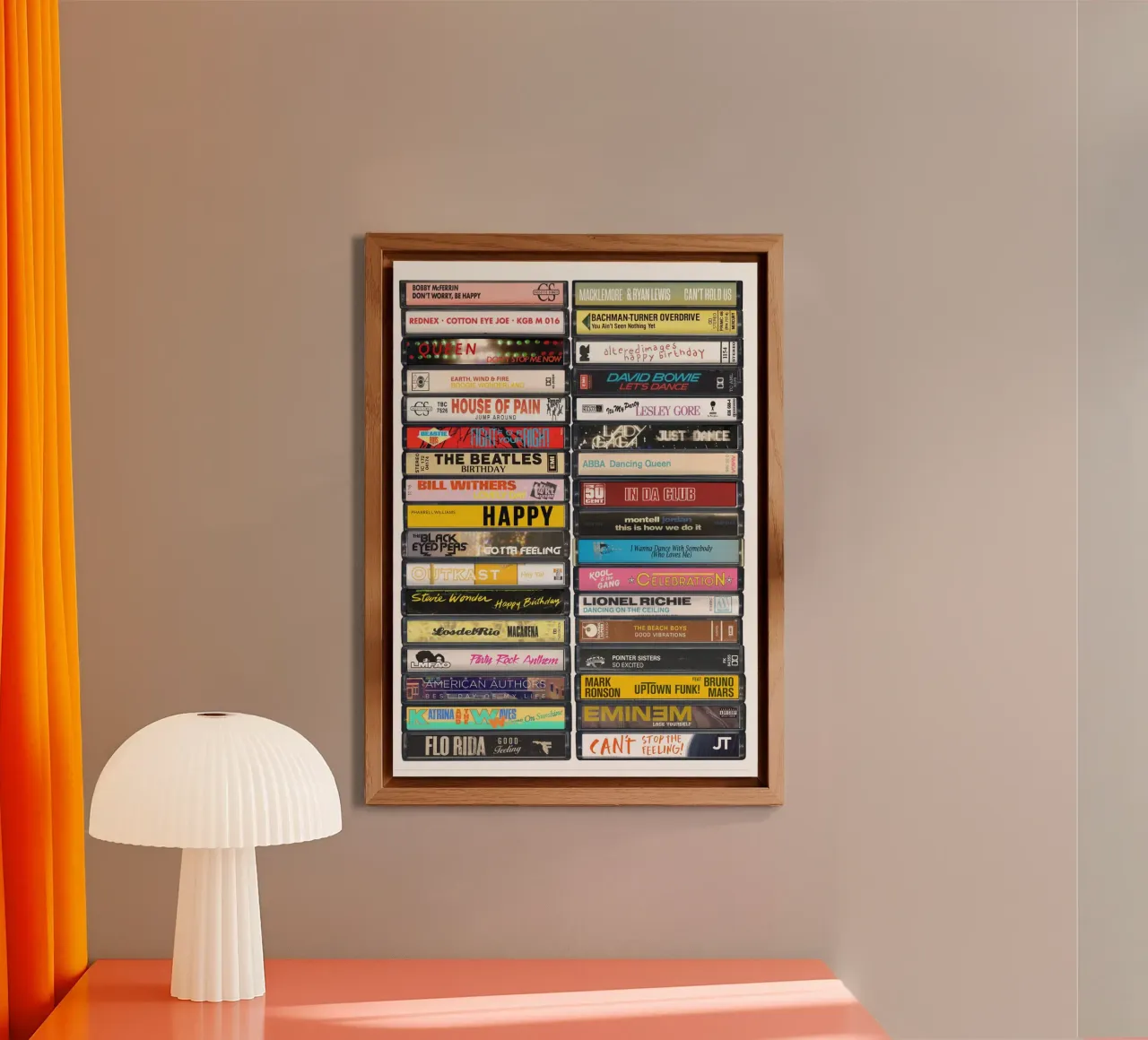 Stampa musicale di compleanno alluminio dibond da MrMustardPrints