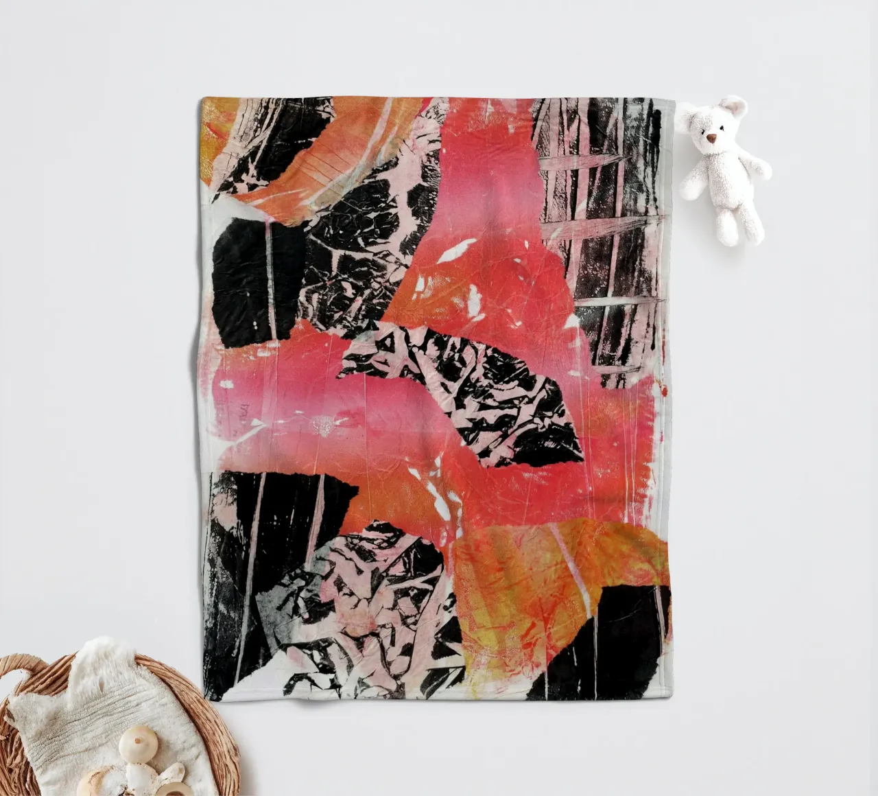 Abstract Artwork Colourful #20 coperta in pile da kathrinmay