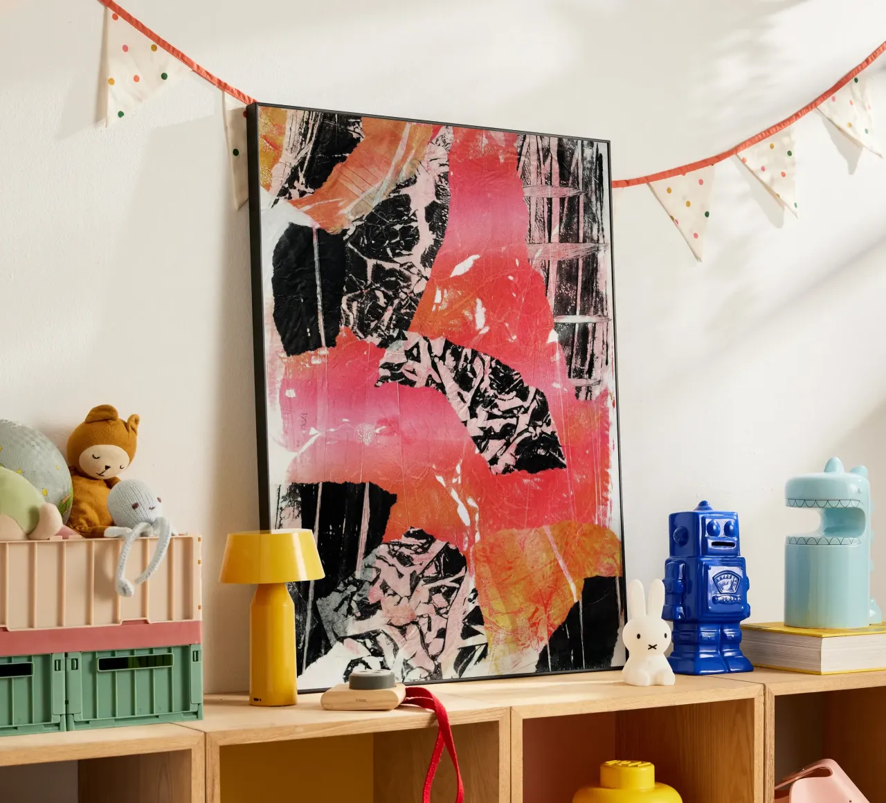 Abstract Artwork Colourful #20 alluminio dibond da kathrinmay