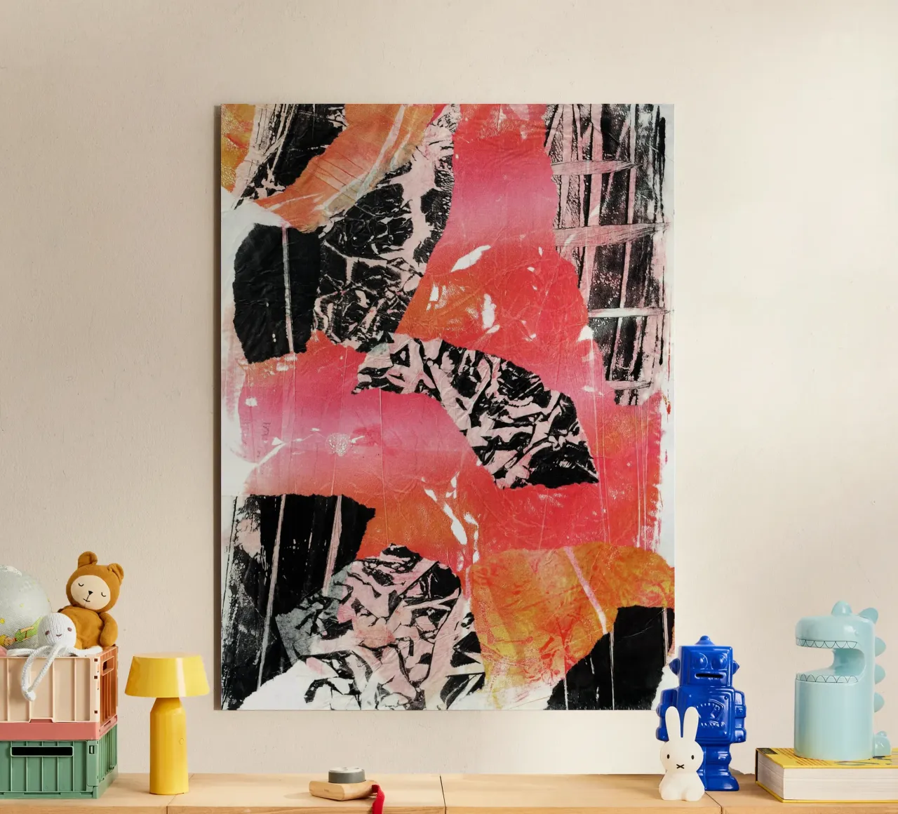 Abstract Artwork Colourful #20 alluminio dibond da kathrinmay