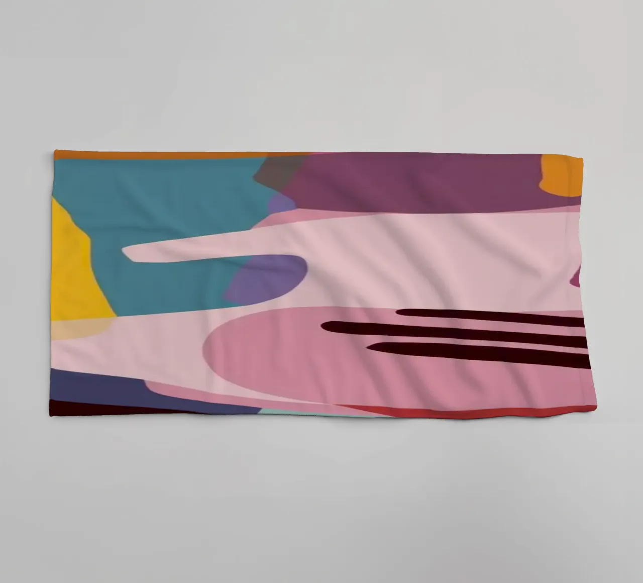 Figurative Abstract Fusion towel by Kala Martir