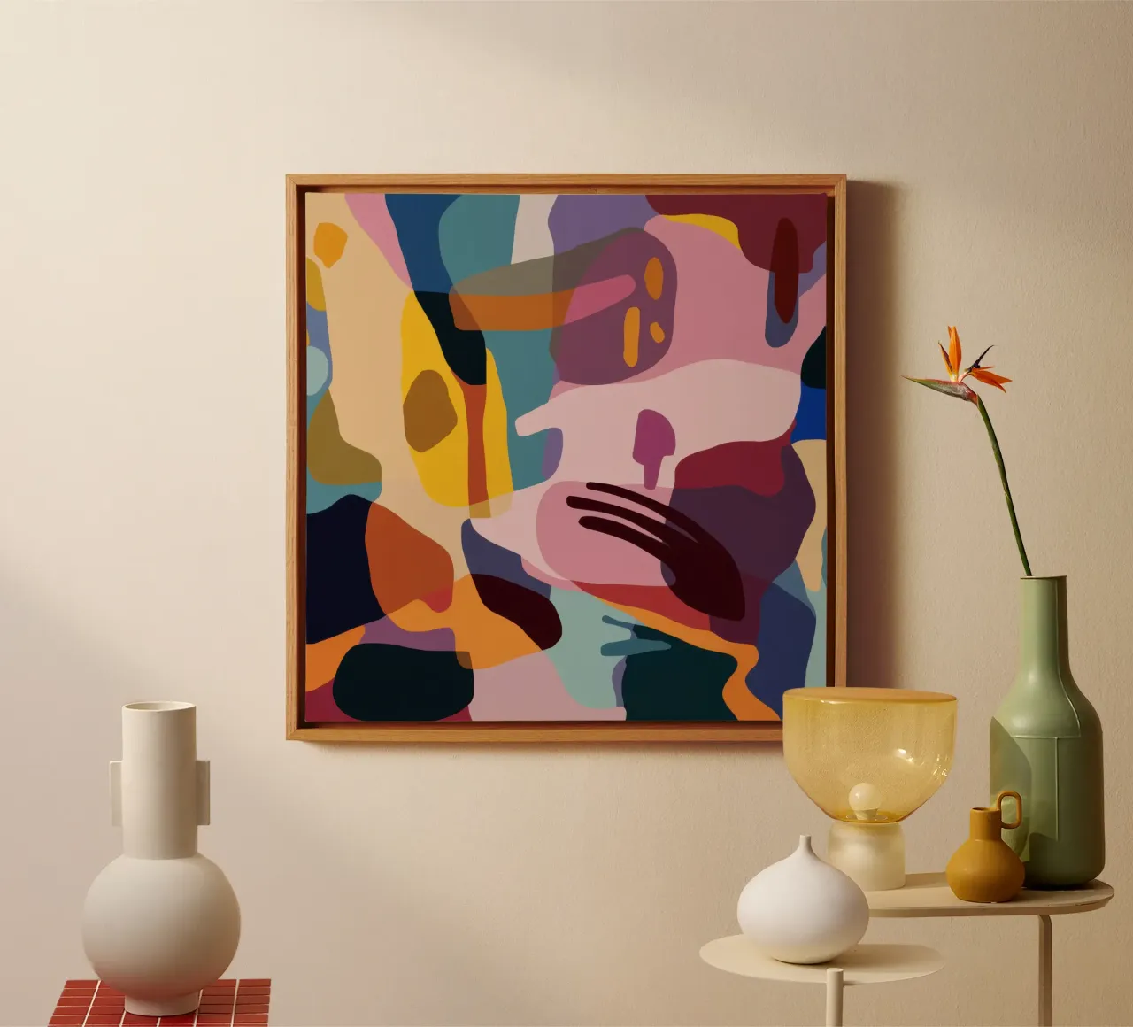Figurative Abstract Fusion canvas by Kala Martir