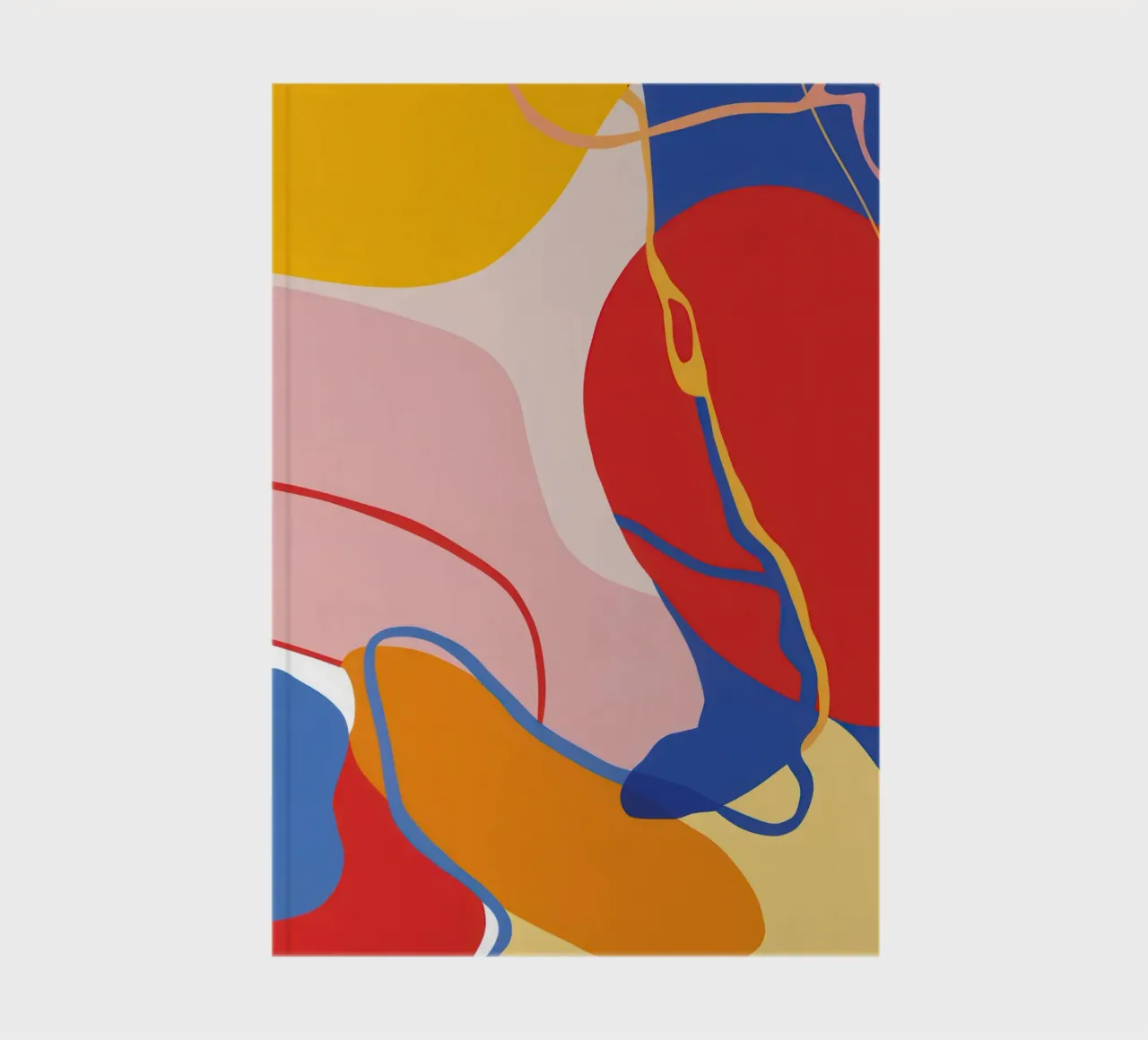 Fluid Body Abstract notebook by Kala Martir
