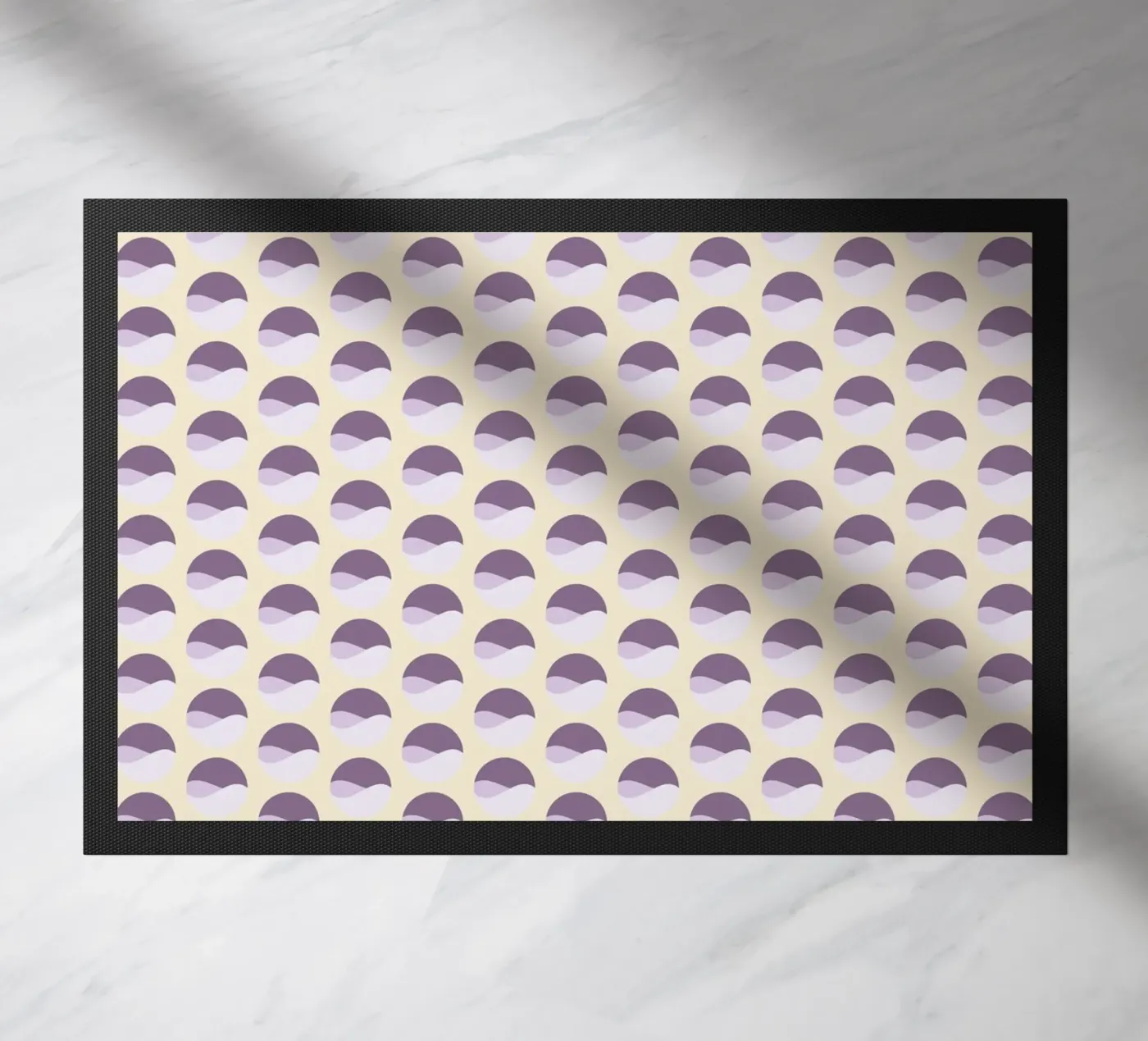 Wavy Dots Pattern #1 doormat by kathrinmay