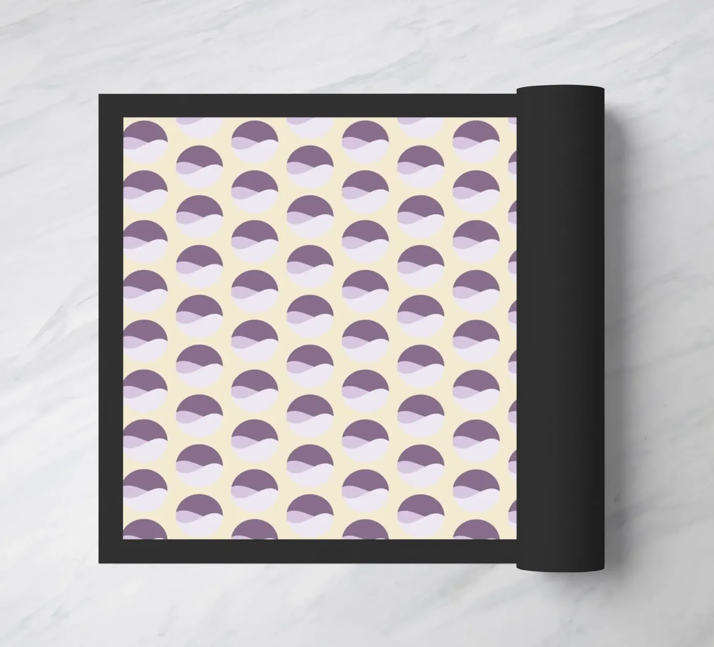 Wavy Dots Pattern #1 doormat by kathrinmay