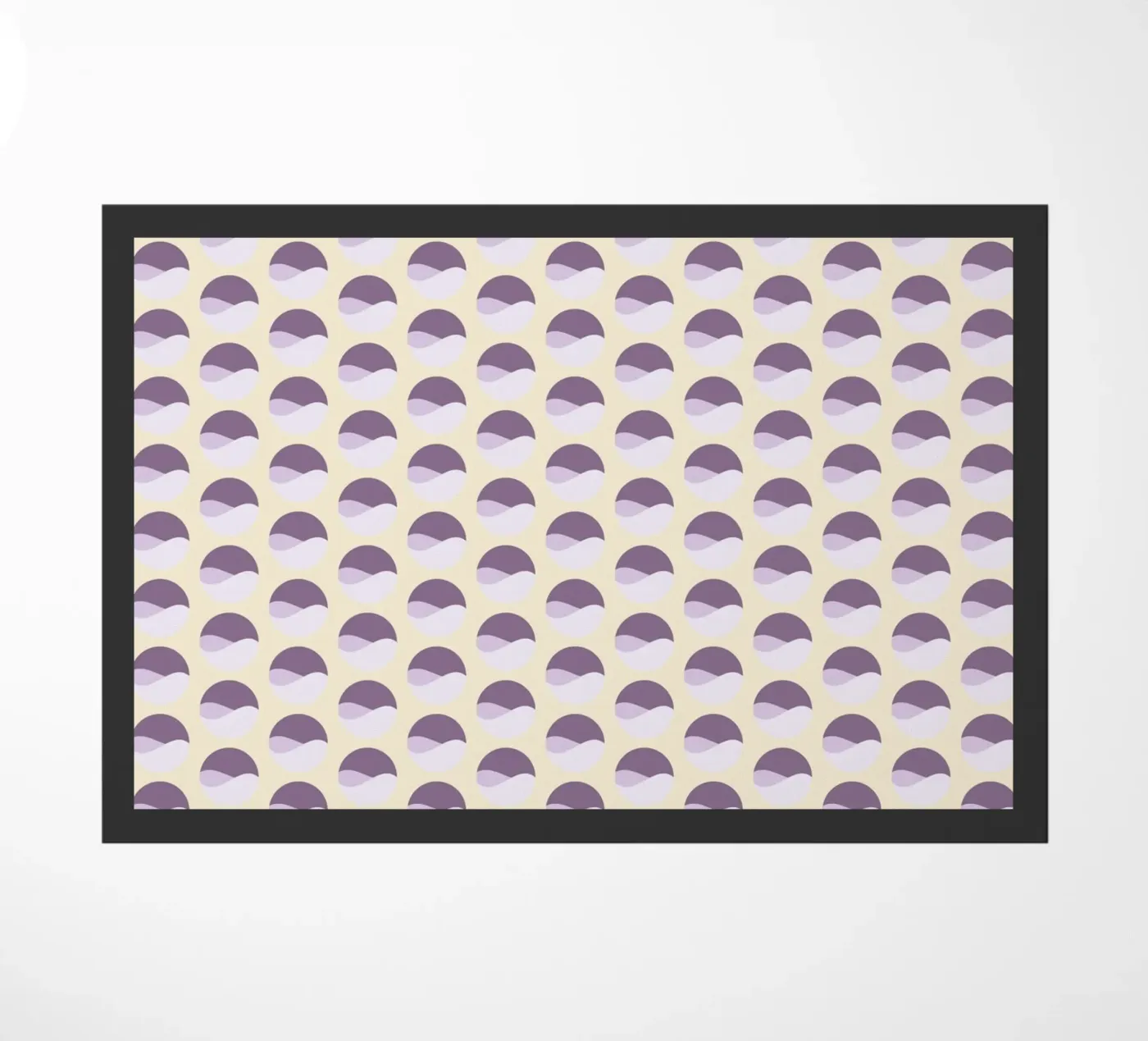 Wavy Dots Pattern #1 doormat by kathrinmay