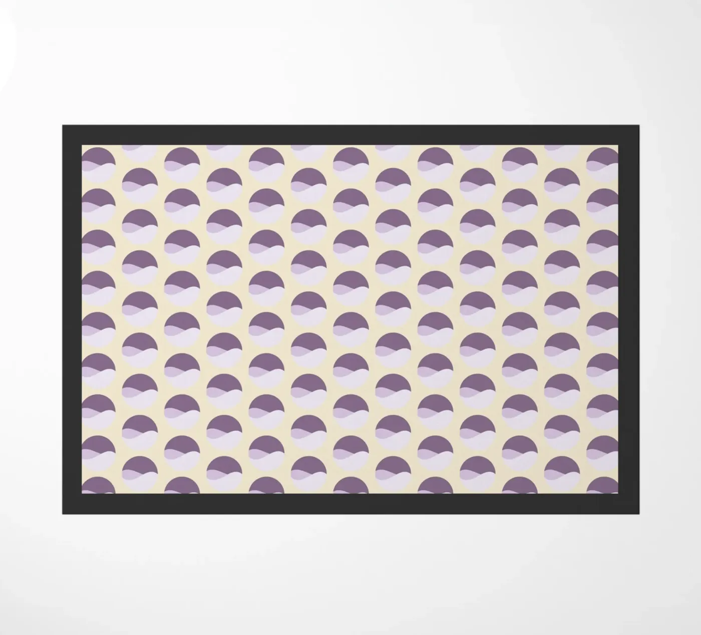 Wavy Dots Pattern #1 doormat by kathrinmay