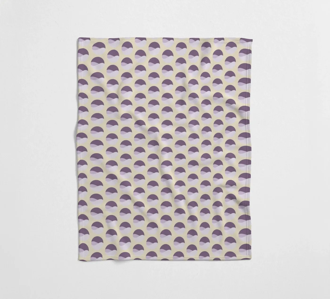 Wavy Dots Pattern #1 fleecedeken van kathrinmay