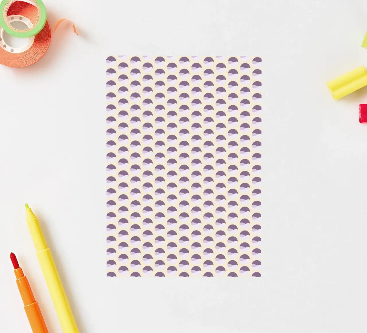Wavy Dots Pattern #1 adesivo da kathrinmay