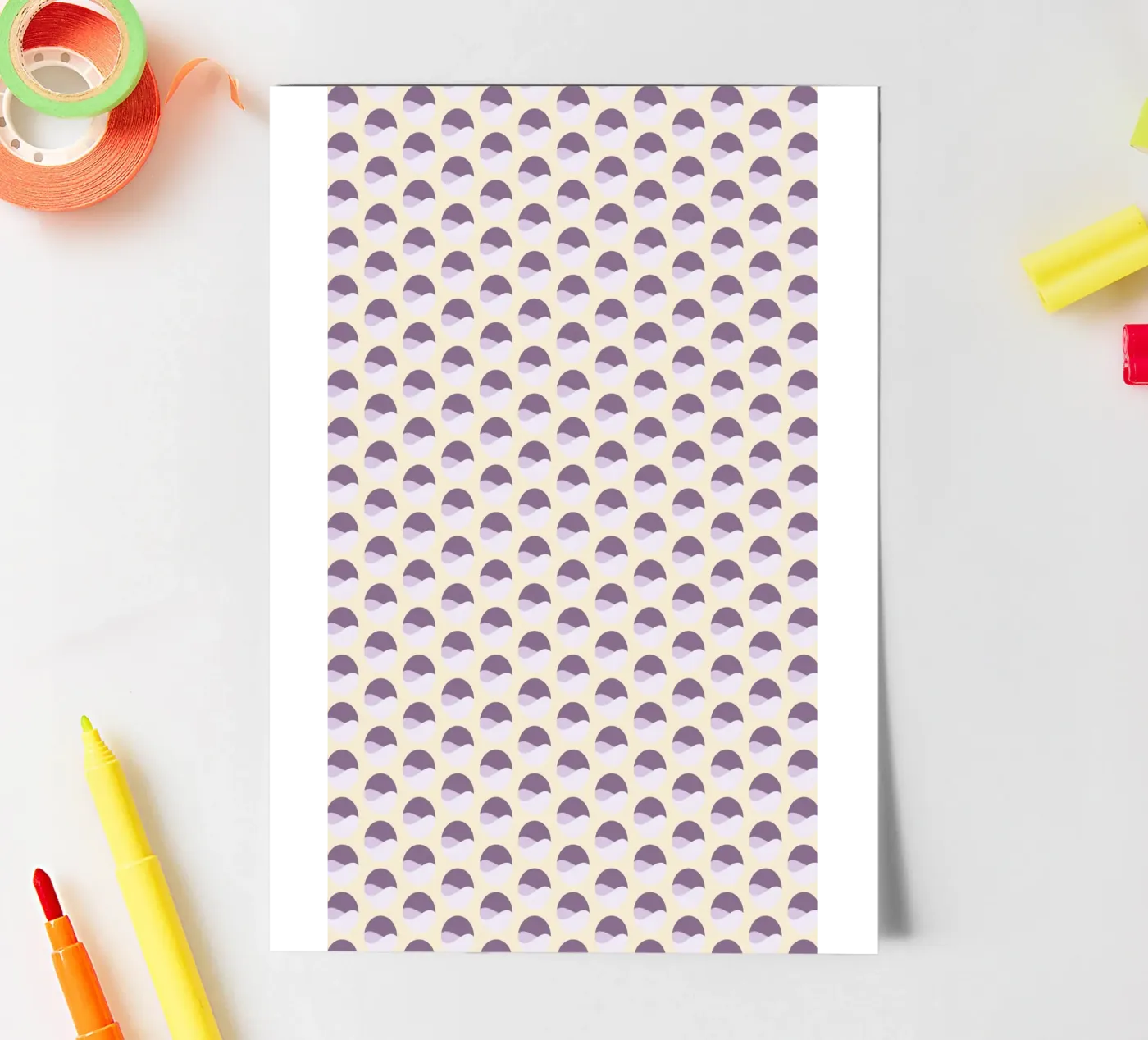 Wavy Dots Pattern #1 foglio adesivo da kathrinmay