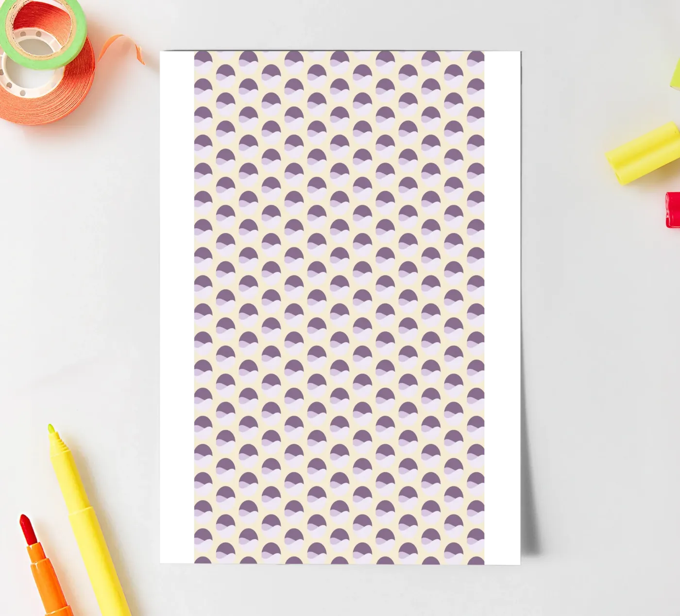 Wavy Dots Pattern #1 stickervel van kathrinmay