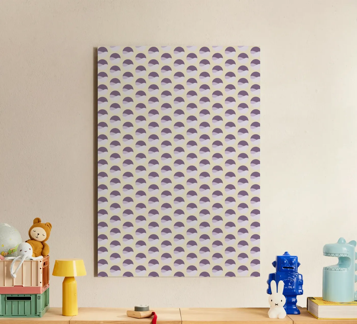 Wavy Dots Pattern #1 forex plate by kathrinmay