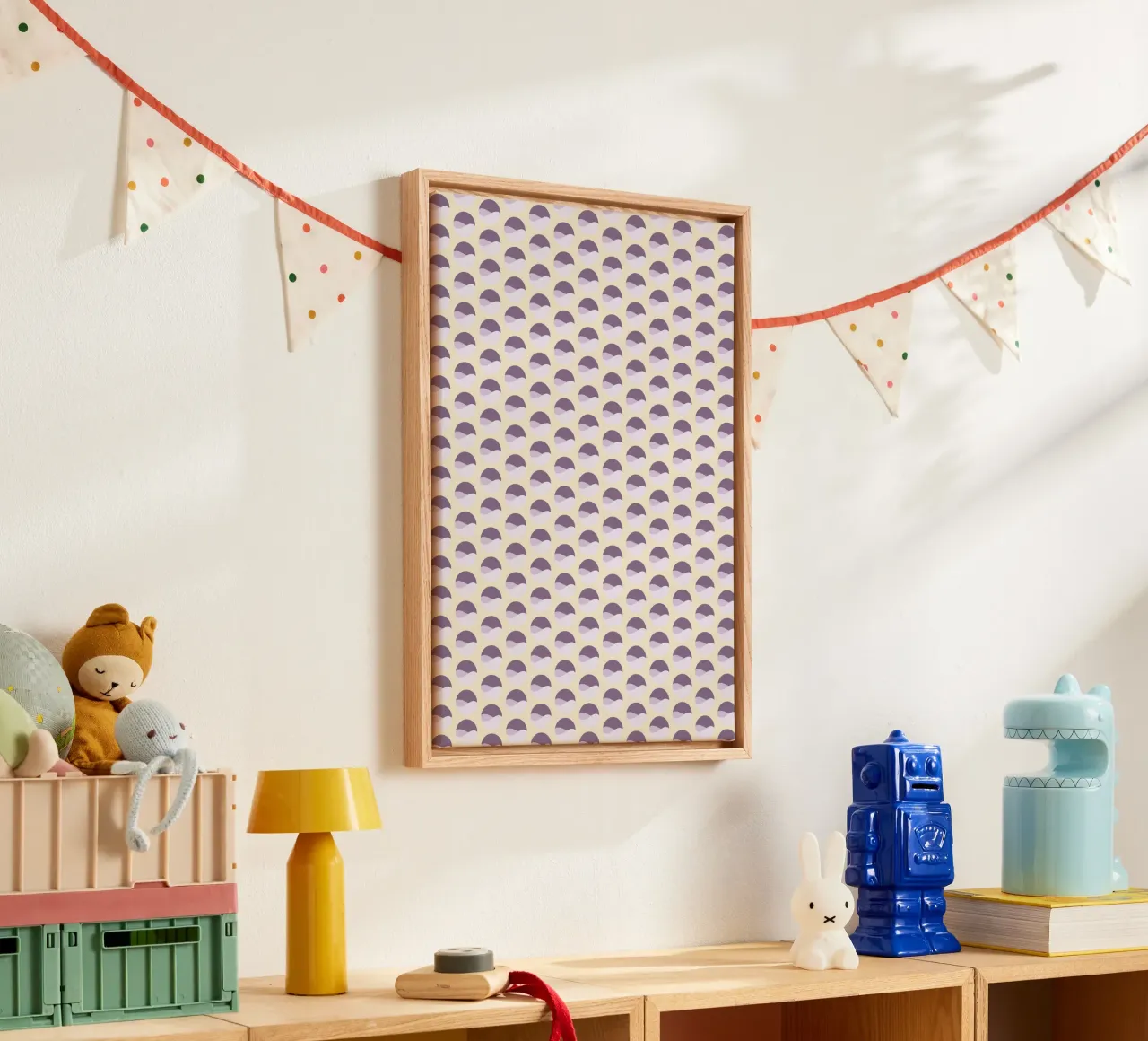 Wavy Dots Pattern #1 canvas van kathrinmay