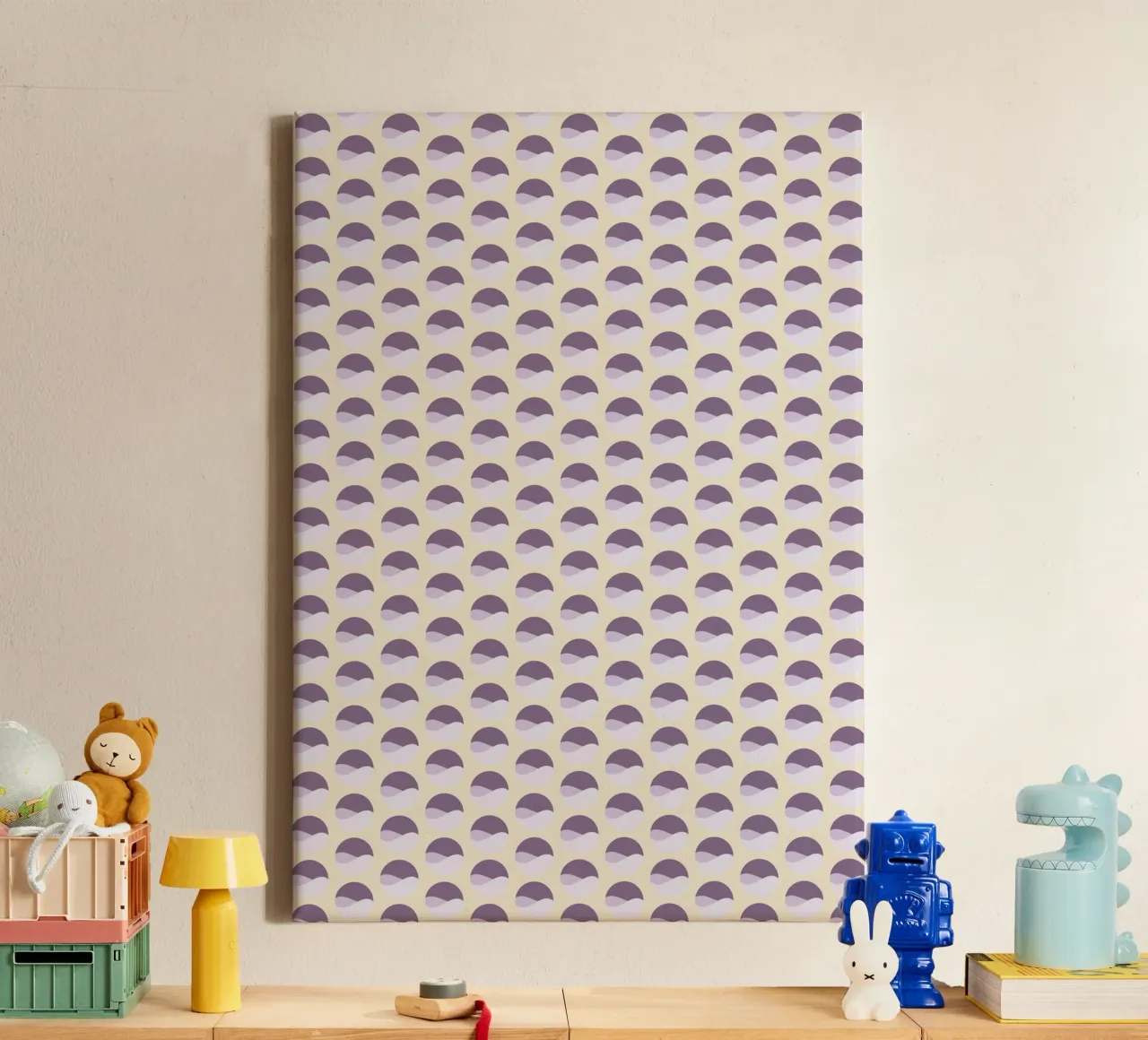 Wavy Dots Pattern #1 canvas van kathrinmay