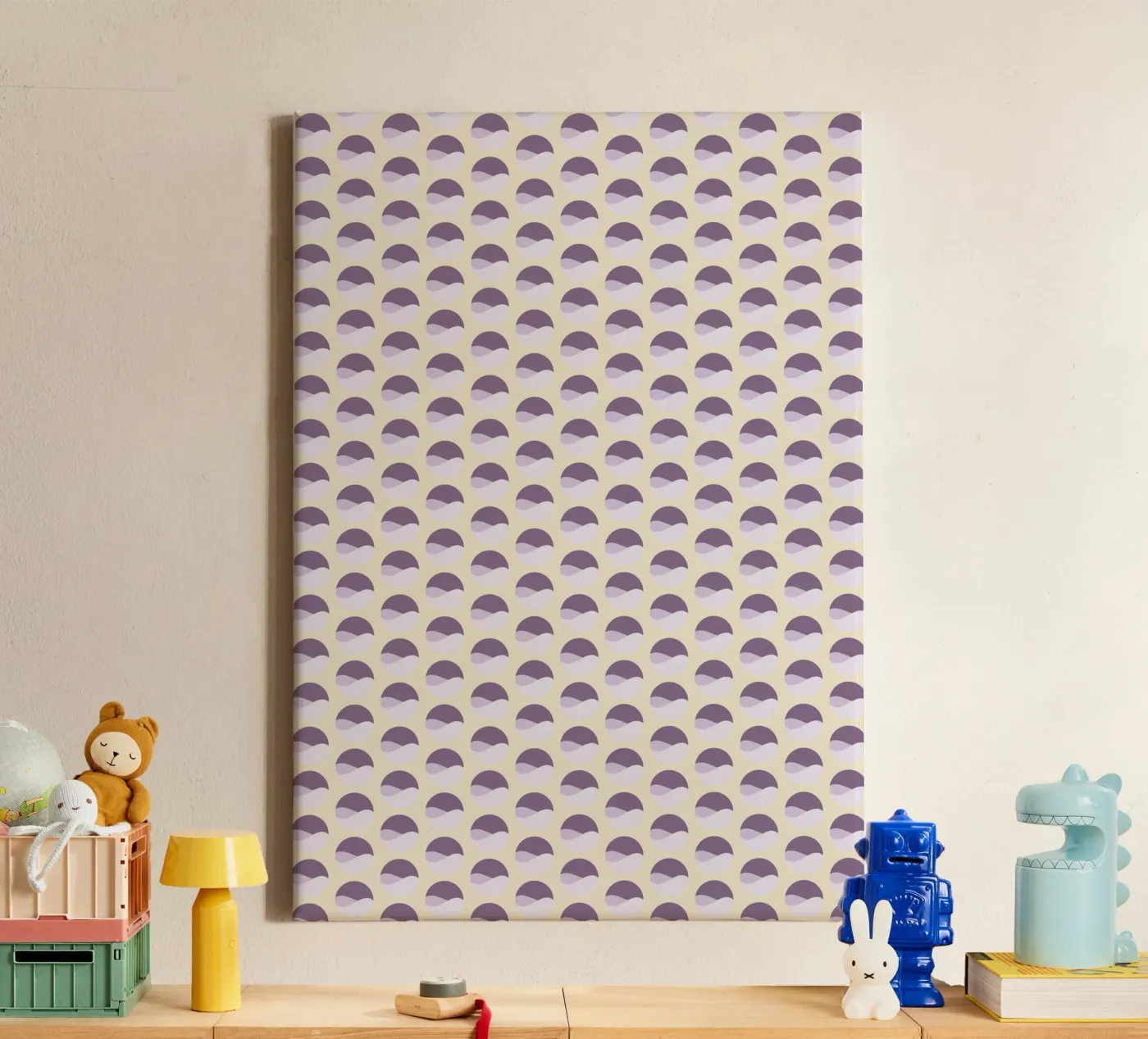 Wavy Dots Pattern #1 canvas by kathrinmay