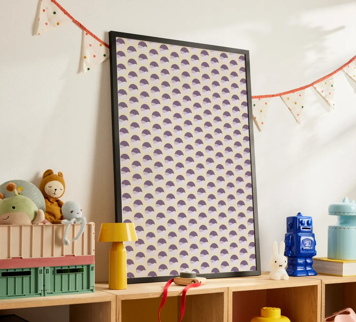 Wavy Dots Pattern #1 poster da kathrinmay