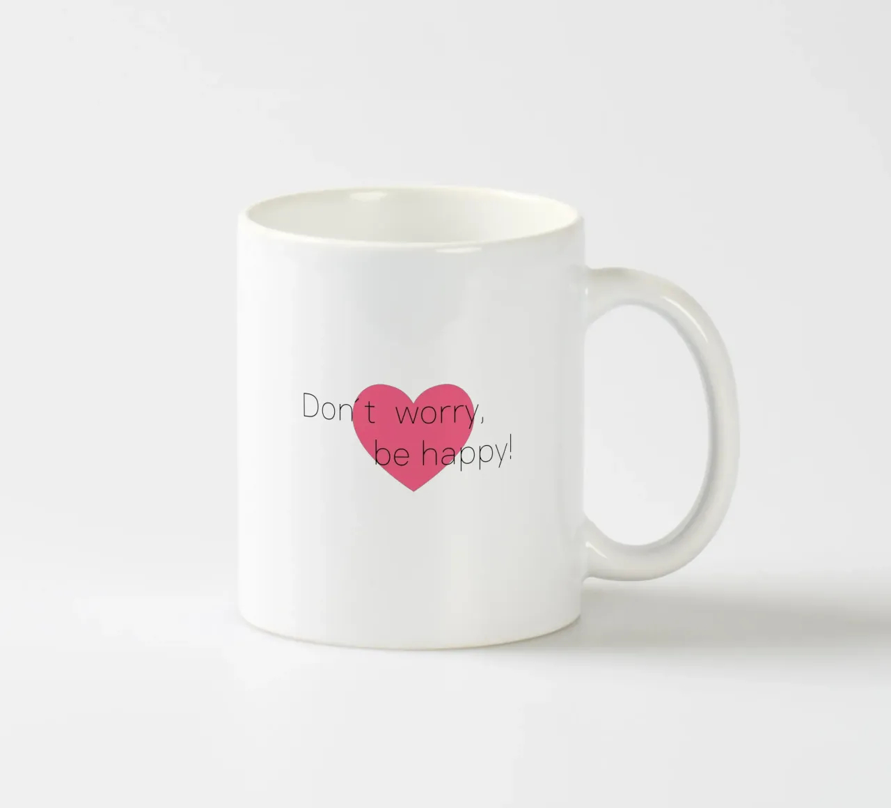 Non preoccupatevi, siate felici tazza in ceramica da BenCoStyle