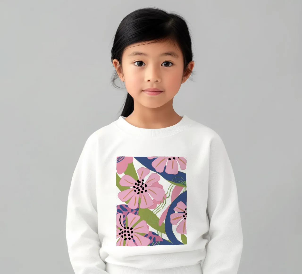 Pink Poppy Pattern felpa bambino da Kala Martir