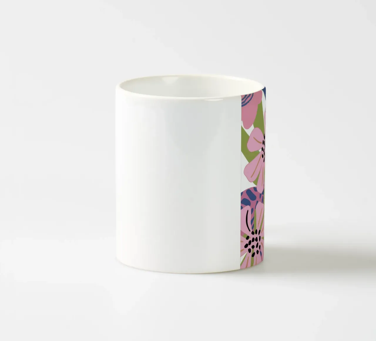 Pink Poppy Pattern tazza in ceramica da Kala Martir