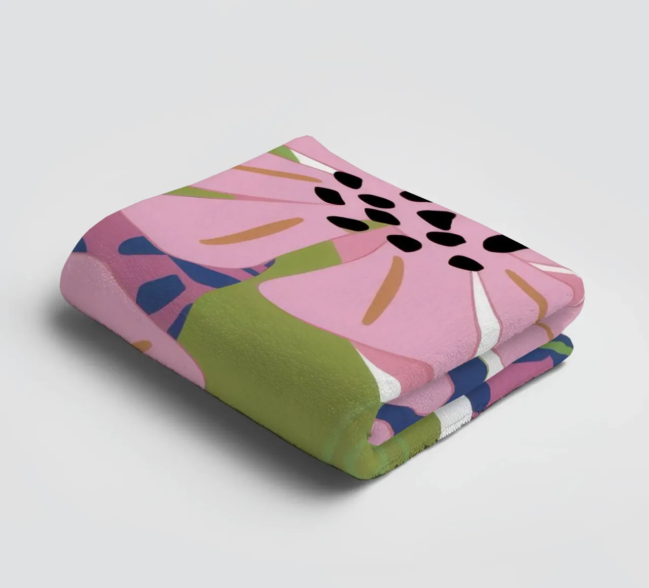 Pink Poppy Pattern asciugamano da bagno da Kala Martir