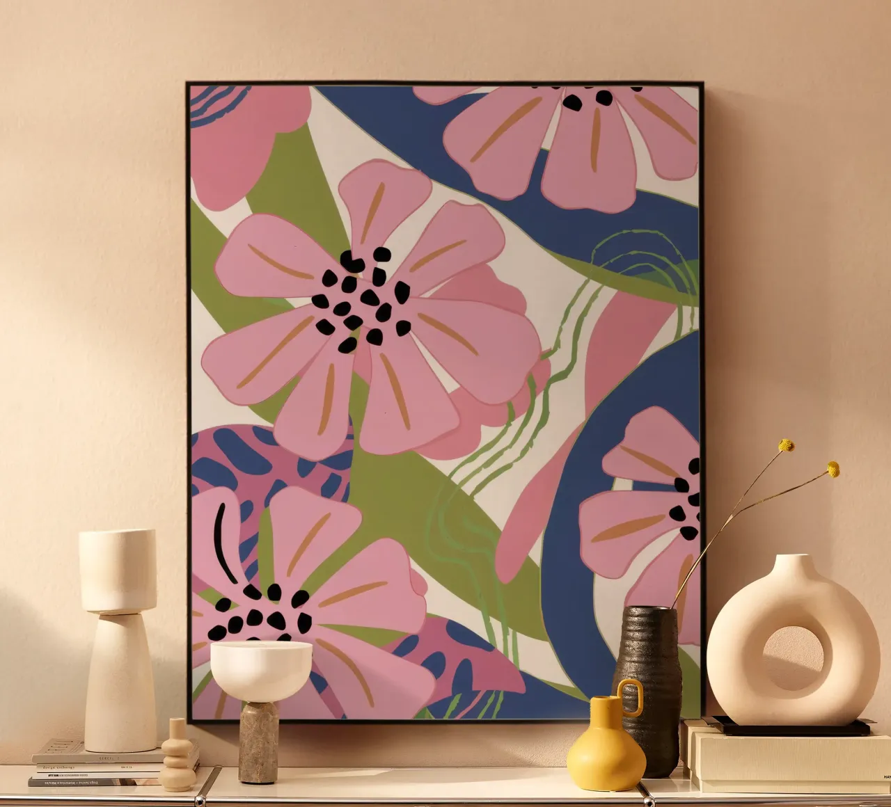 Pink Poppy Pattern plexiglass da Kala Martir