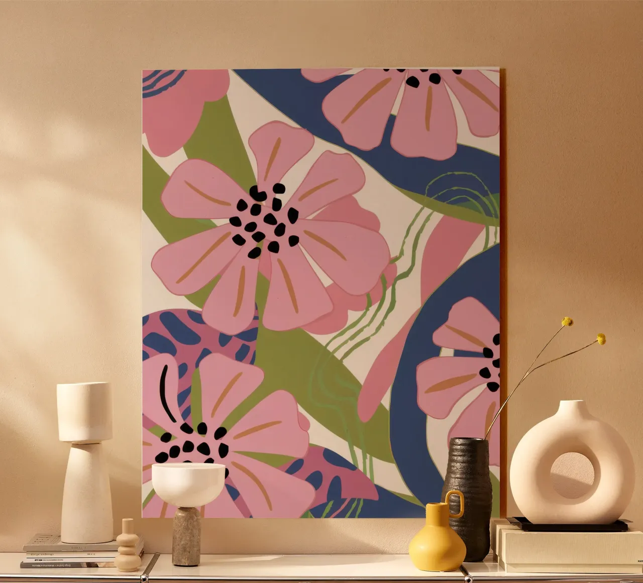 Pink Poppy Pattern plexiglass da Kala Martir