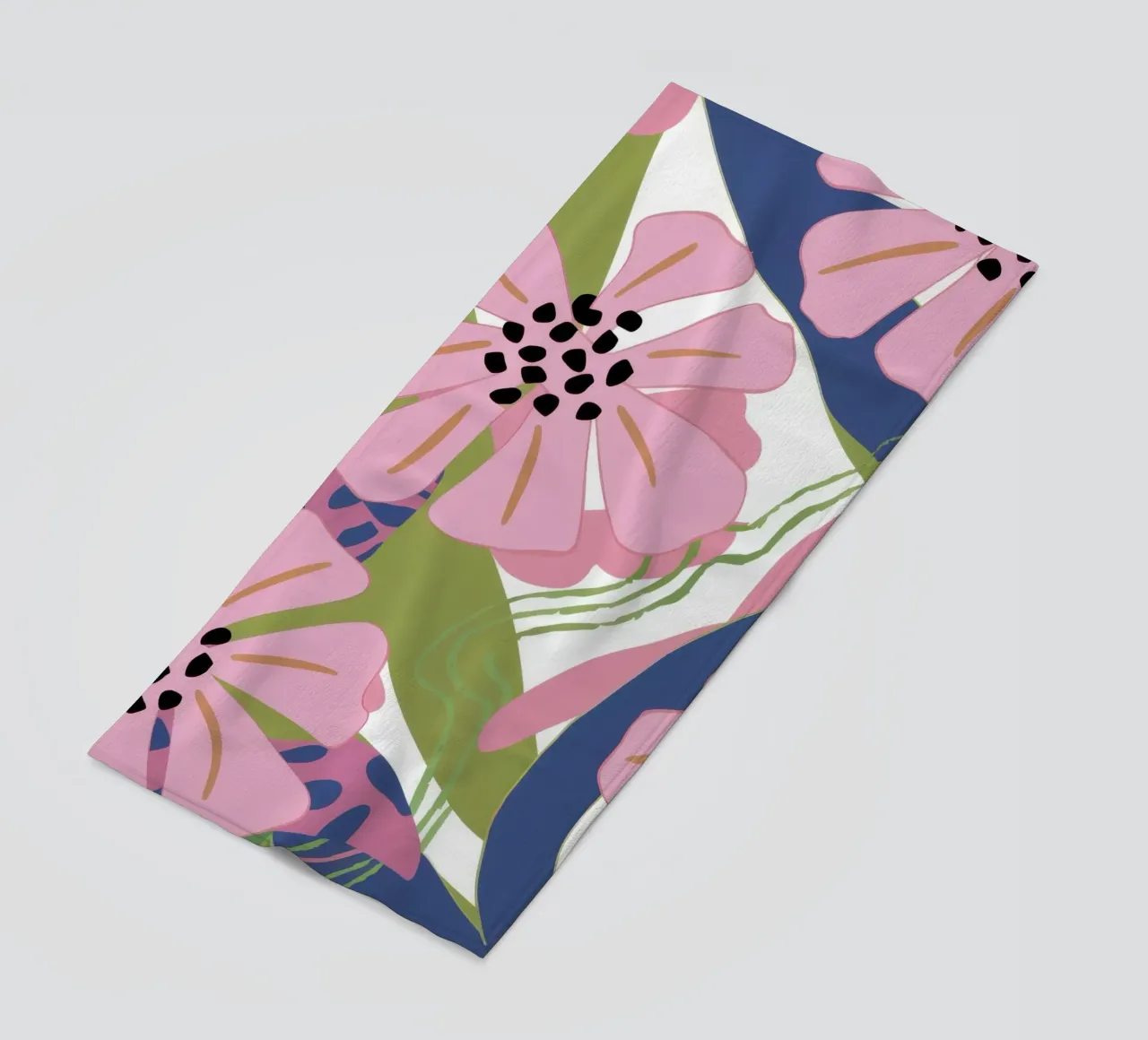Pink Poppy Pattern telo mare da Kala Martir