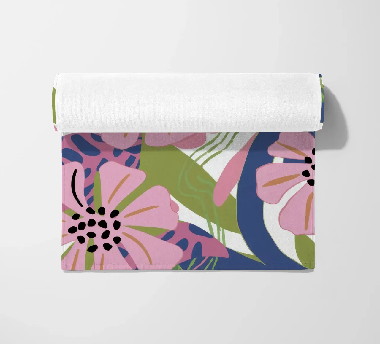 Pink Poppy Pattern telo mare da Kala Martir