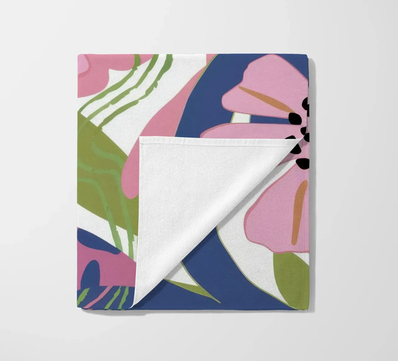Pink Poppy Pattern telo mare da Kala Martir