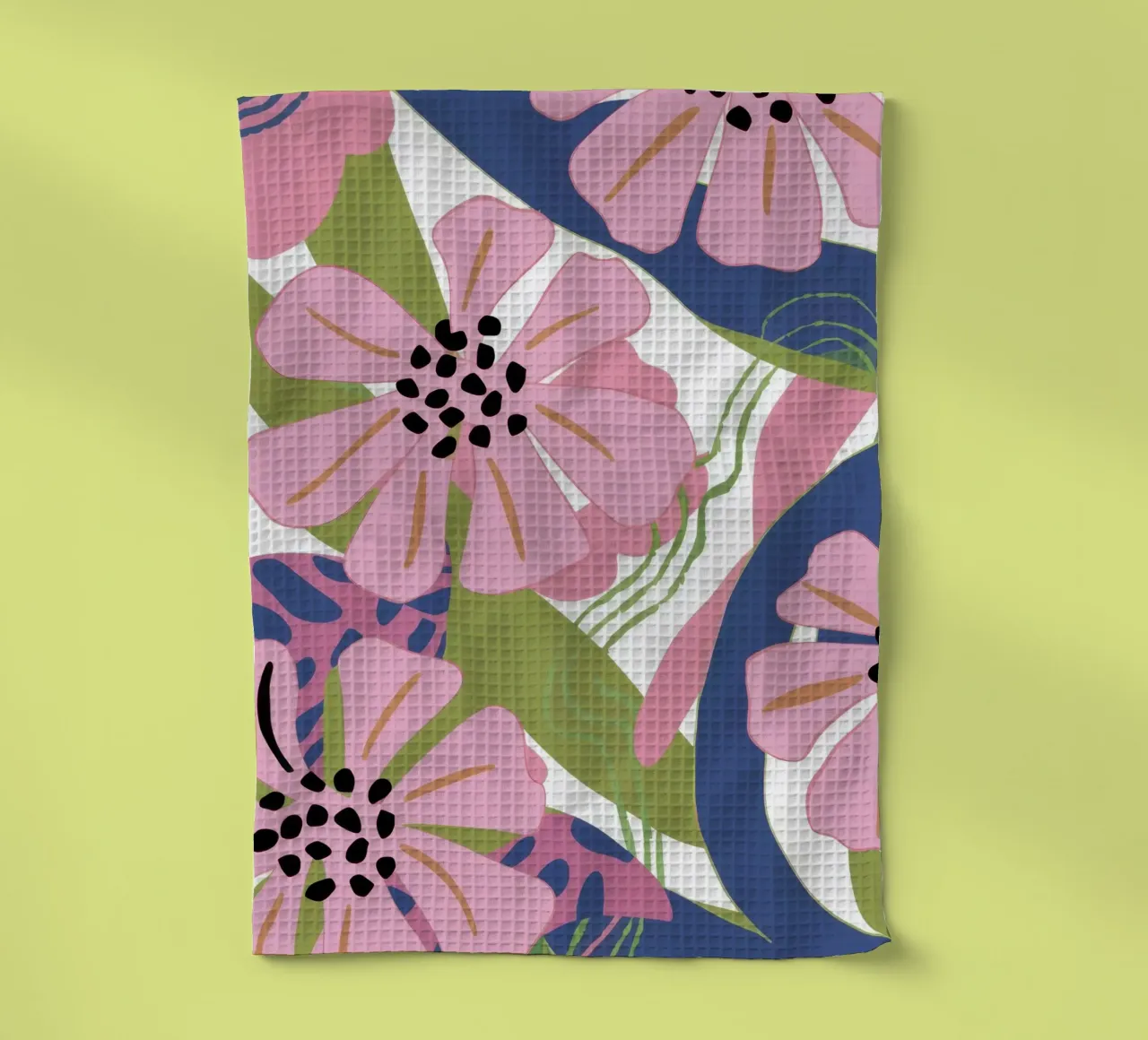Pink Poppy Pattern canovaccio da cucina da Kala Martir