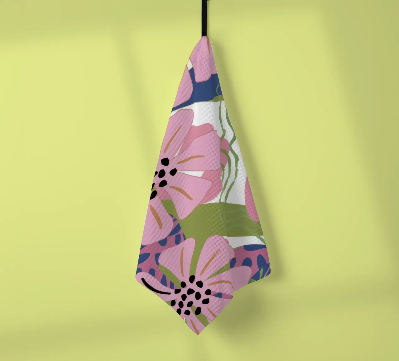 Pink Poppy Pattern canovaccio da cucina da Kala Martir