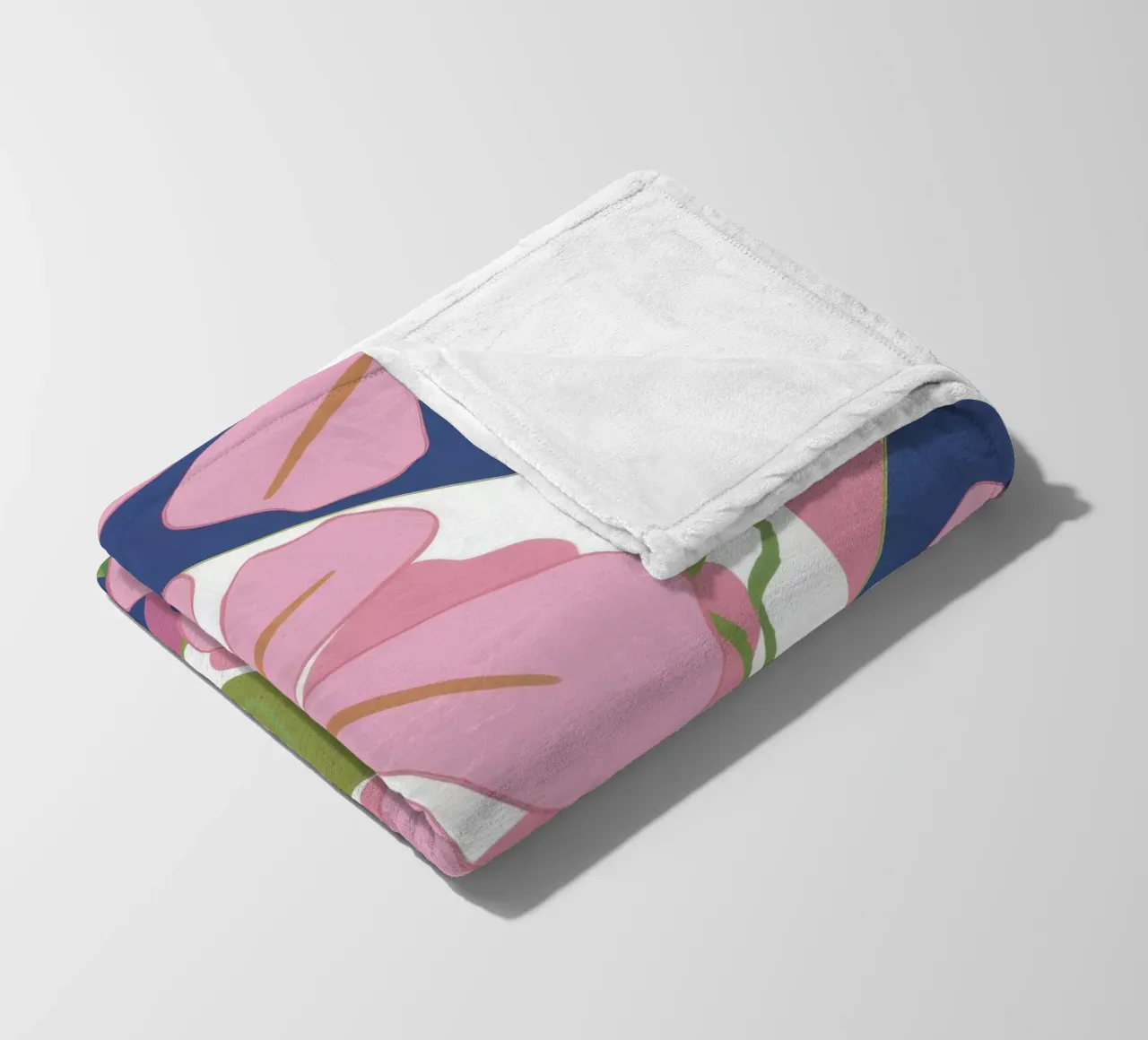 Pink Poppy Pattern coperta in pile da Kala Martir