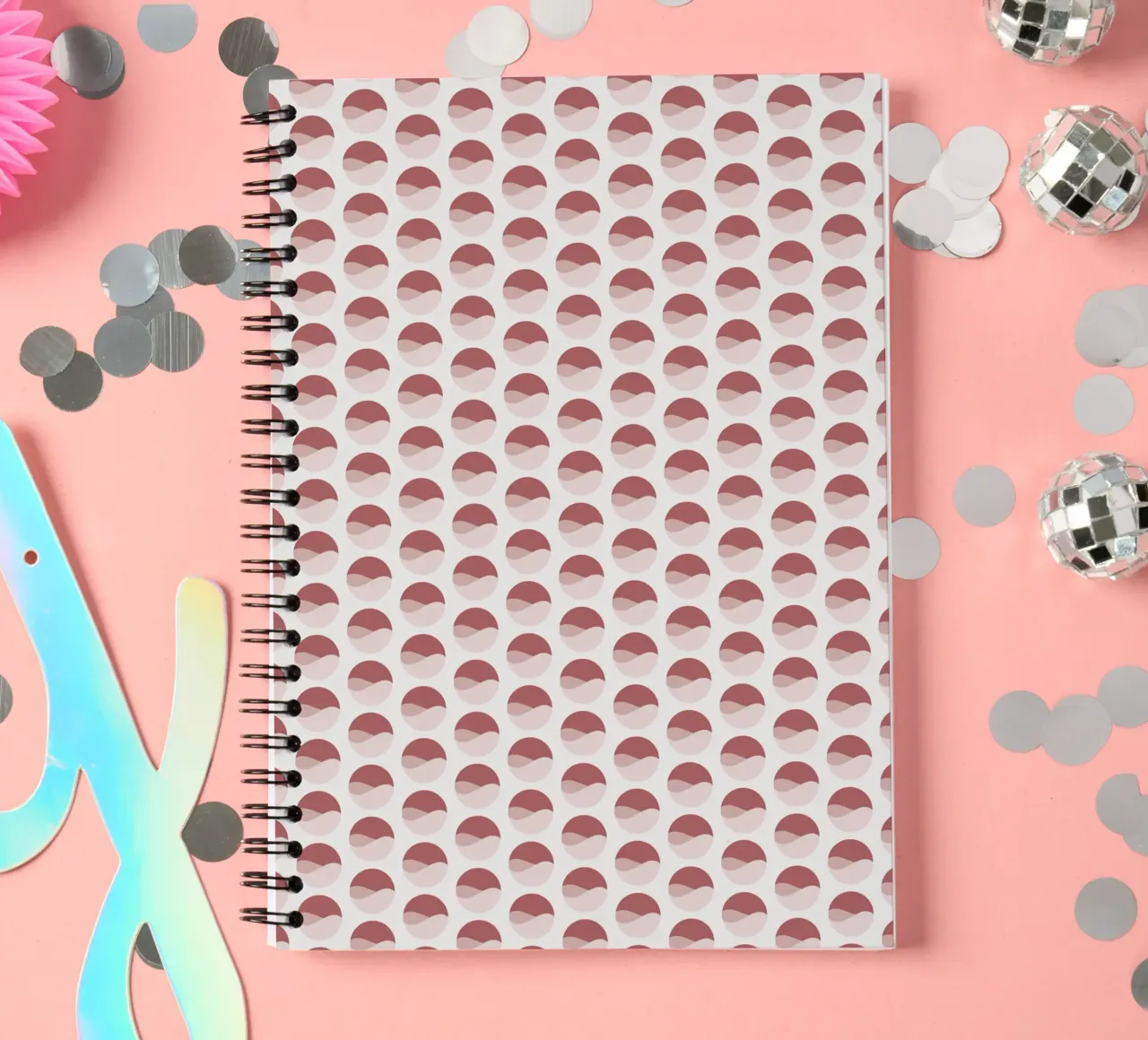 Wavy Dots Pattern #2 diario ad anelli da kathrinmay