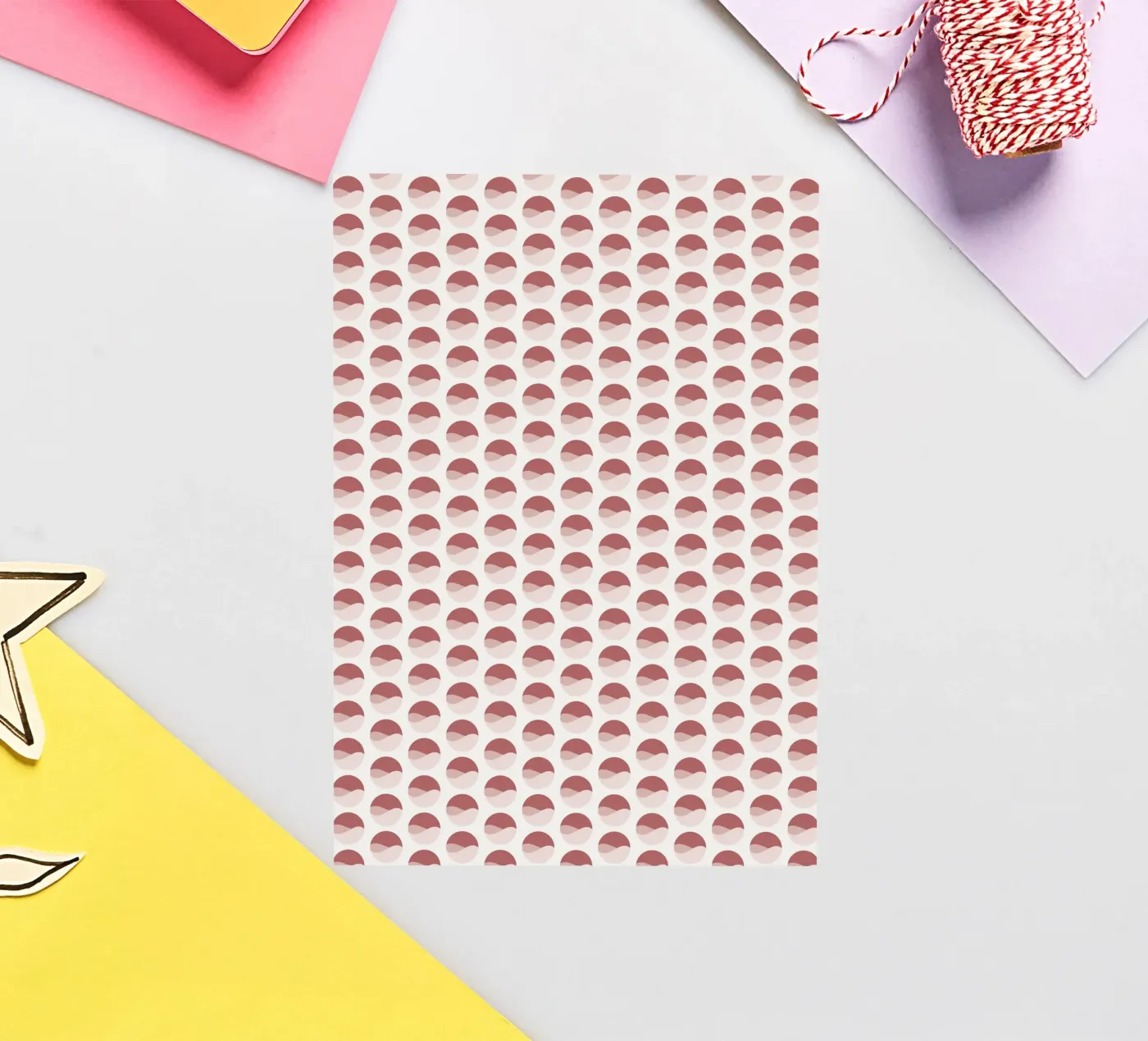 Wavy Dots Pattern #2 sticker van kathrinmay