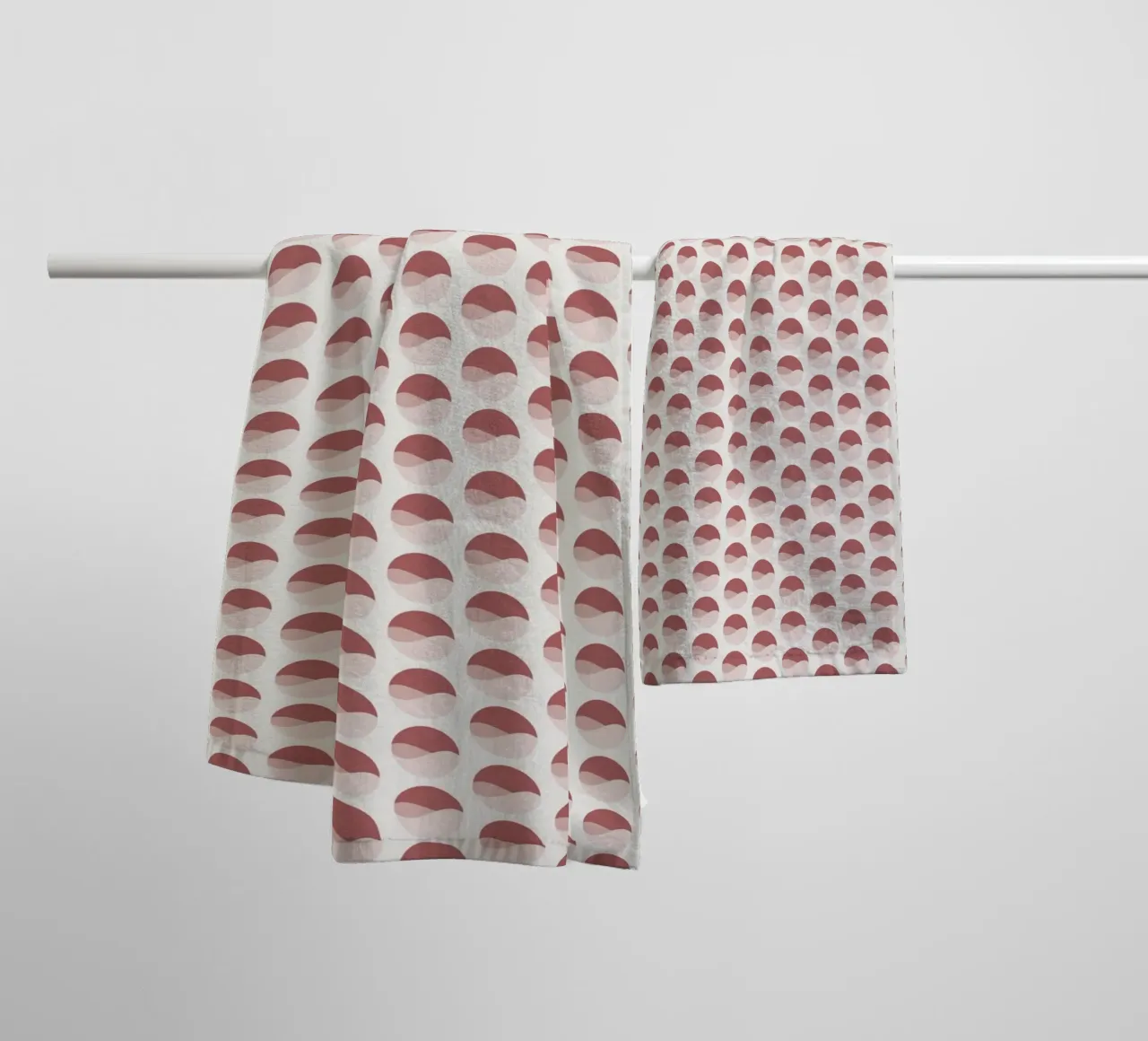 Wavy Dots Pattern #2 towel by kathrinmay
