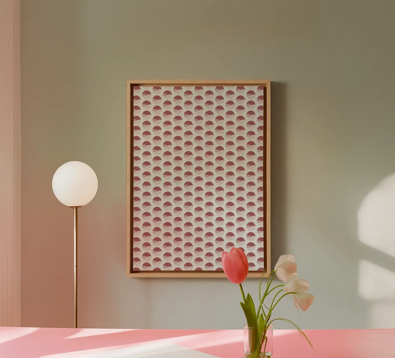 Wavy Dots Pattern #2 canvas van kathrinmay