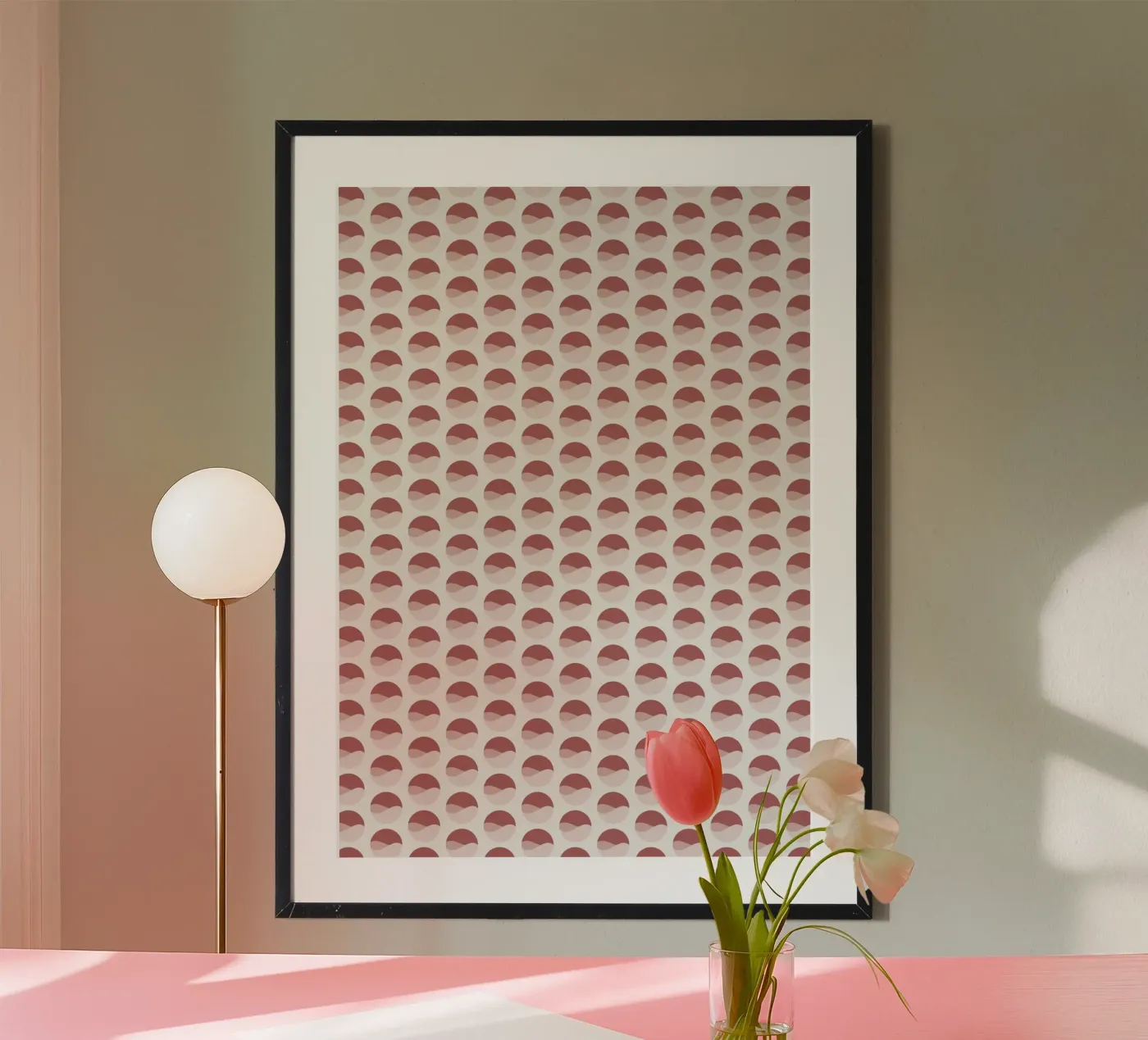 Wavy Dots Pattern #2 Poster von kathrinmay