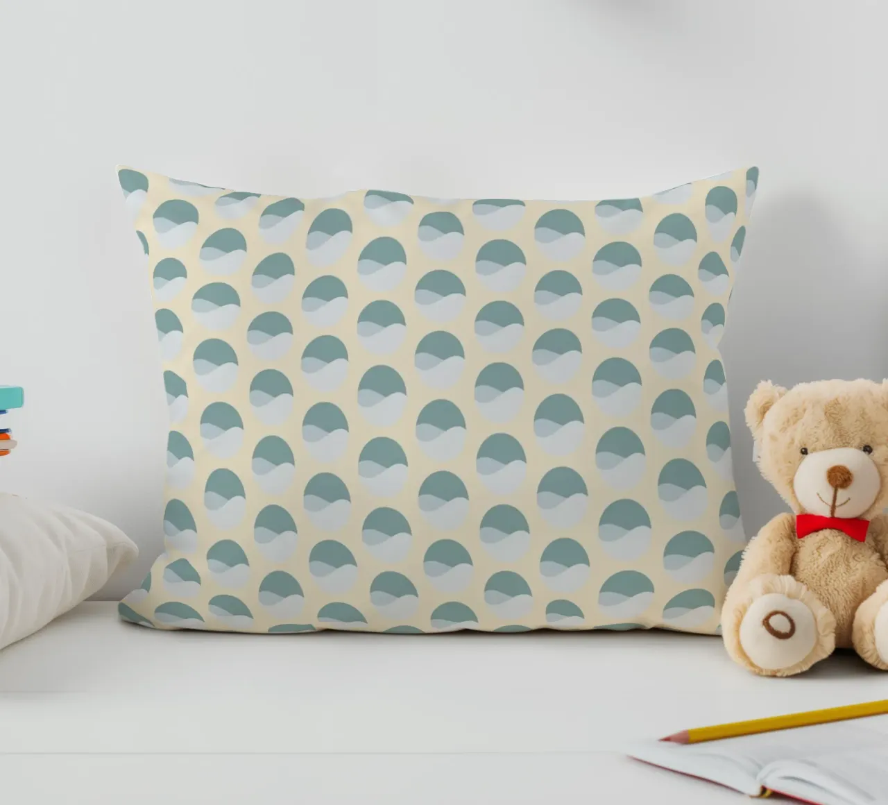 Wavy Dots Pattern #3 cuscino da kathrinmay
