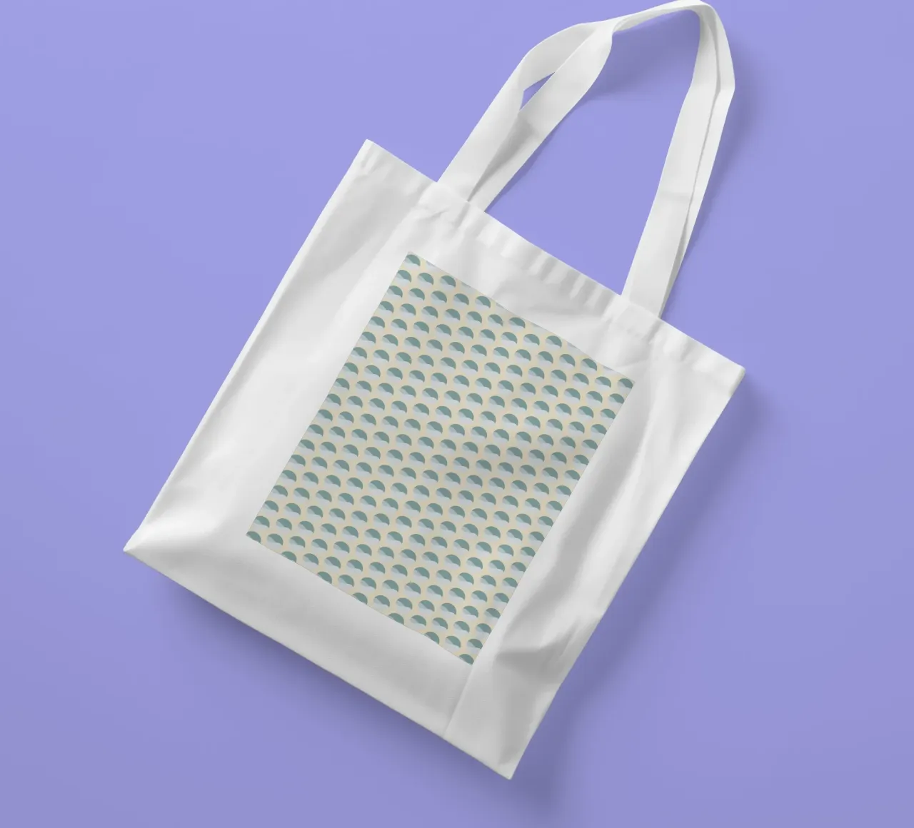 Wavy Dots Pattern #3 borsa in juta da kathrinmay
