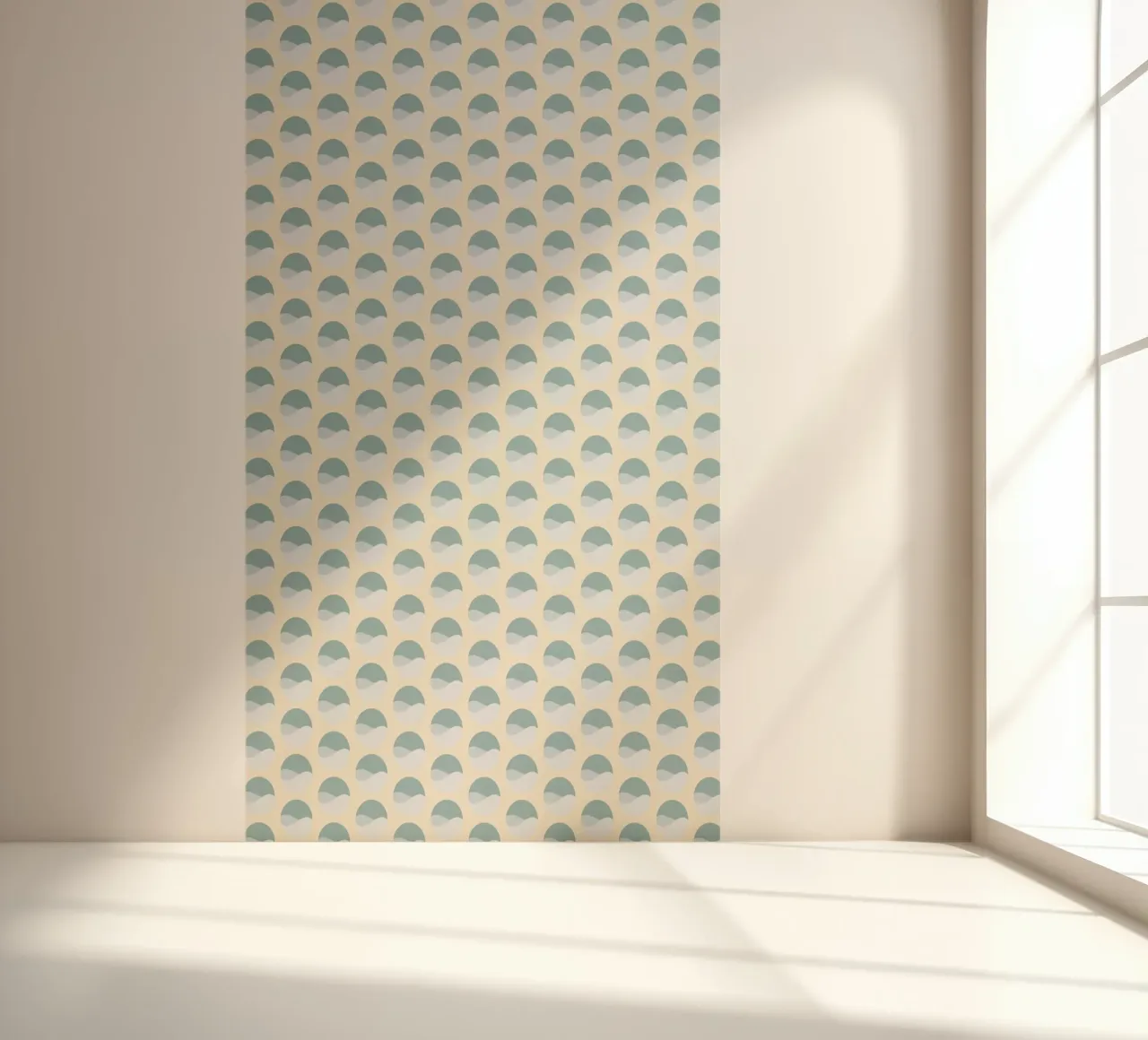 Wavy Dots Pattern #3 fotobehang van kathrinmay