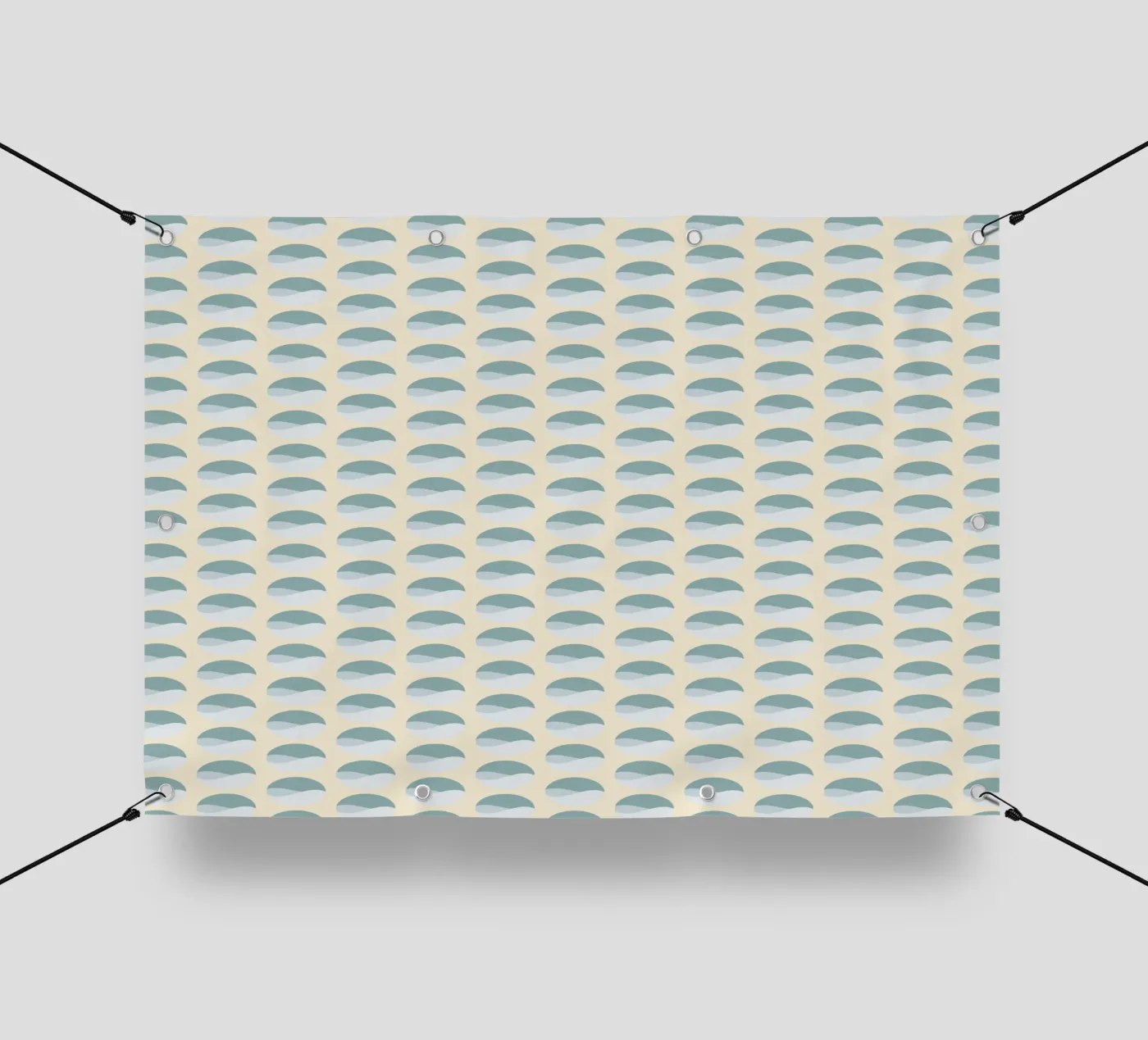 Wavy Dots Pattern #3 PVC Plane von kathrinmay