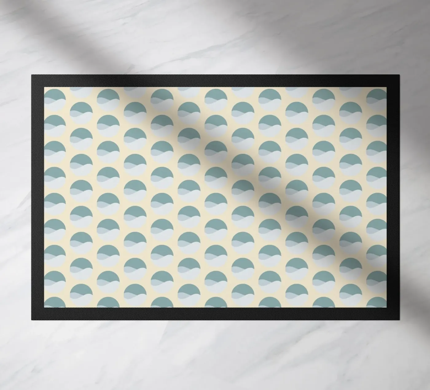 Wavy Dots Pattern #3 doormat by kathrinmay