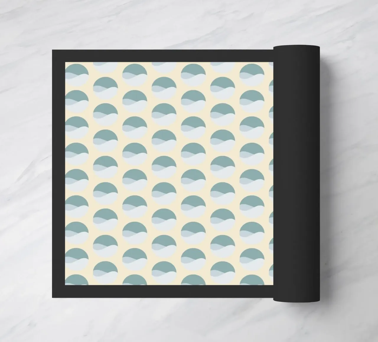 Wavy Dots Pattern #3 felpudo de kathrinmay