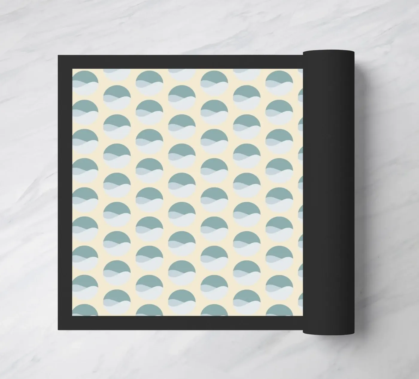 Wavy Dots Pattern #3 Fußmatte von kathrinmay