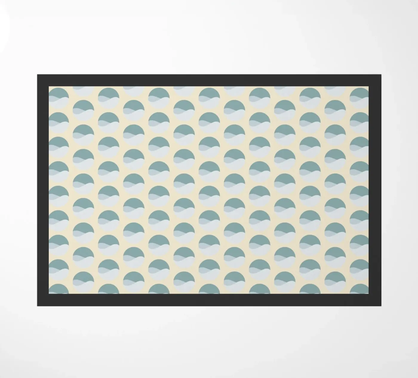 Wavy Dots Pattern #3 Fußmatte von kathrinmay