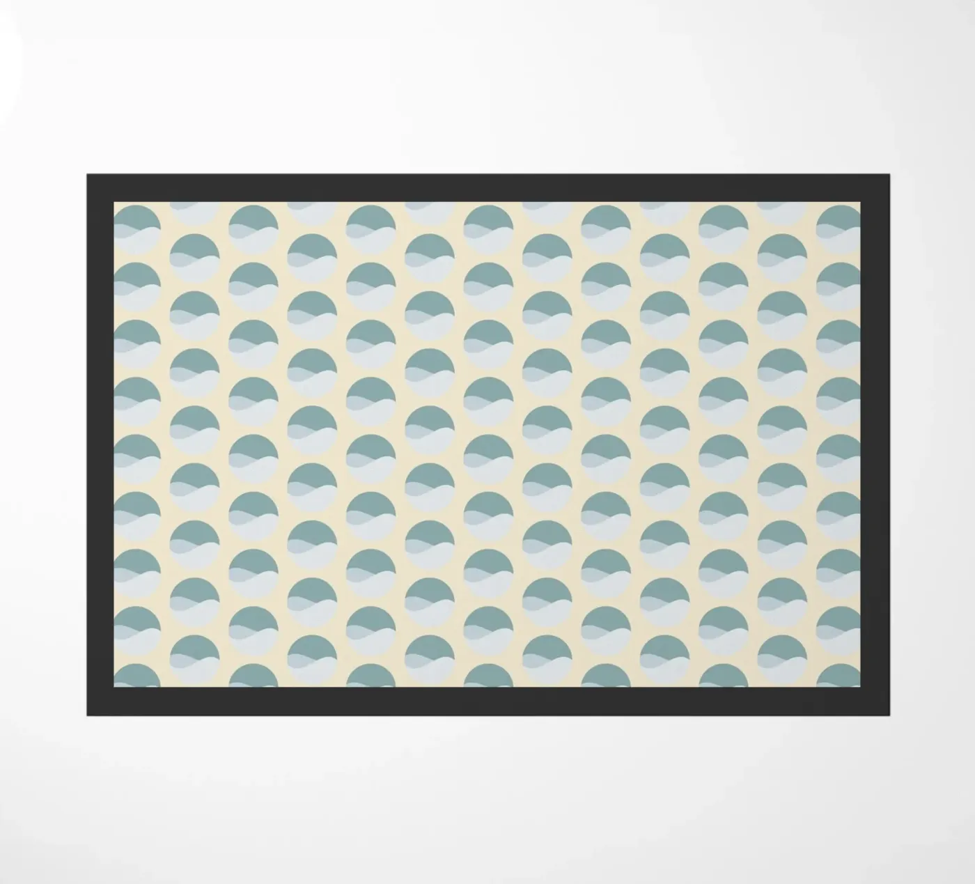 Wavy Dots Pattern #3 doormat by kathrinmay