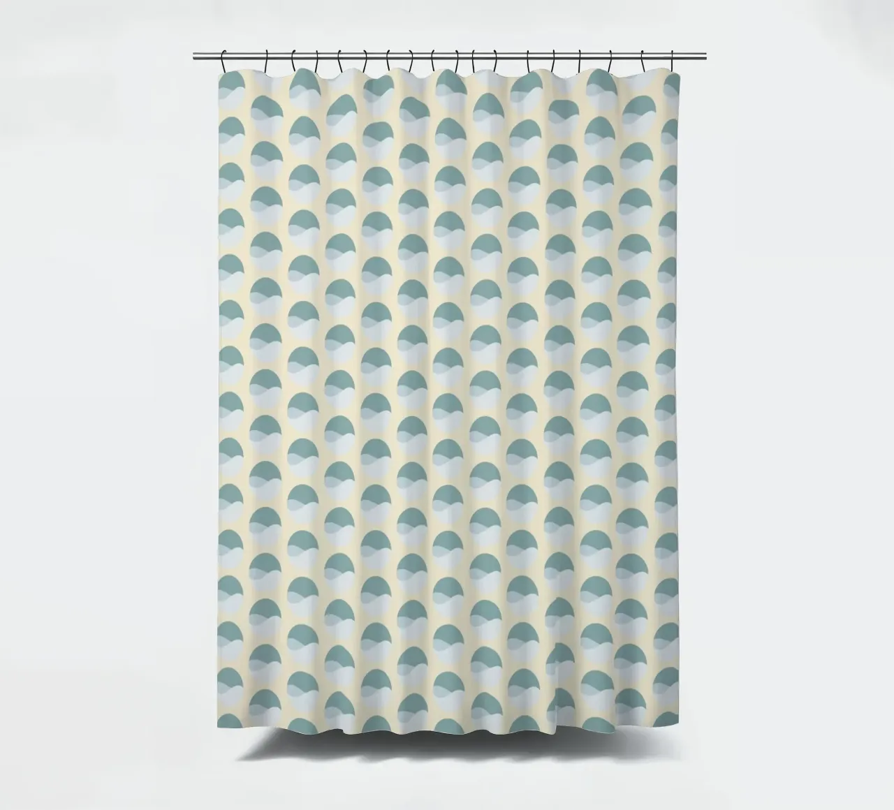 Wavy Dots Pattern #3 Duschvorhang von kathrinmay